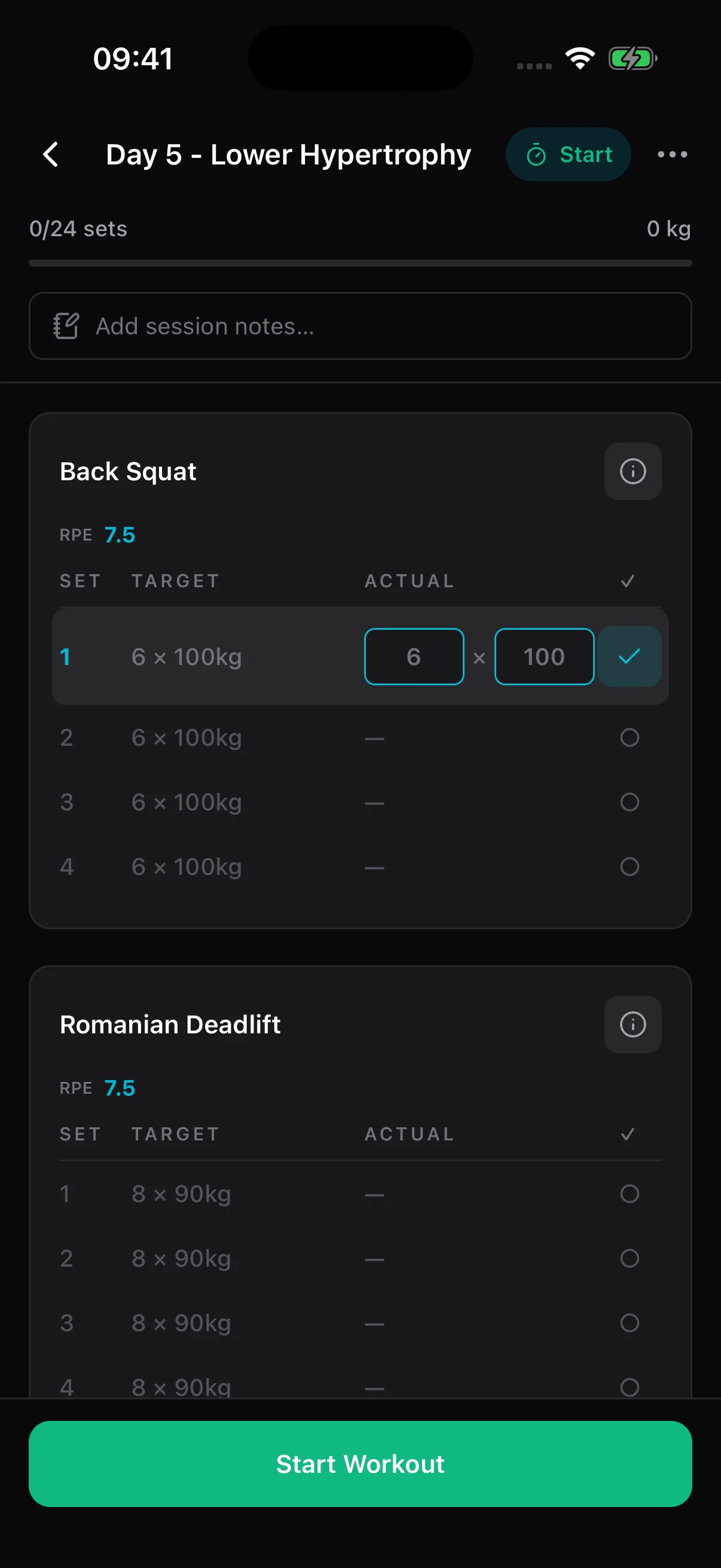 Fitness Tracking — Track every rep, set, and personal record